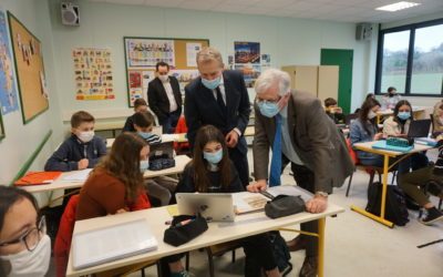 Visite du Recteur d’académie, M. Marois