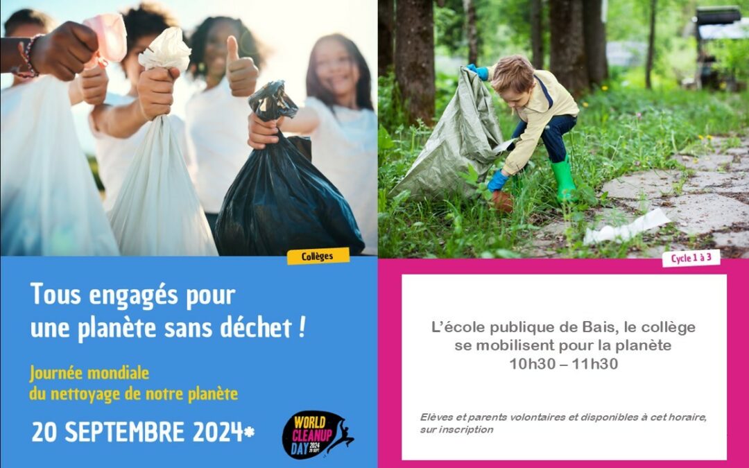 World Clean Up Day : les élèves s’engagent